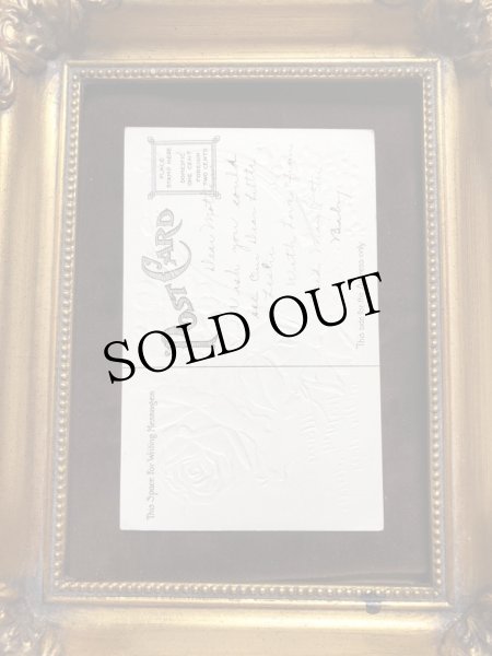 画像4: Postcard　バラのお花と海辺の風景　金の馬蹄　 (4)