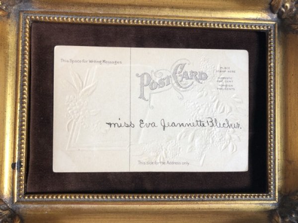 画像3: ▼SALE 300▼　Postcard 　ライラックのお花と本　（折れあり） (3)