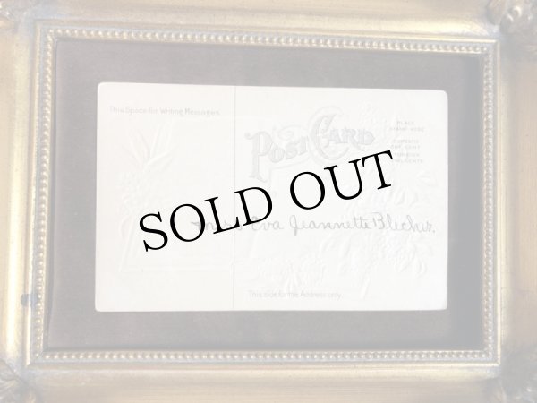 画像3: ▼SALE 300▼　Postcard 　ライラックのお花と本　（折れあり） (3)