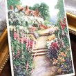 画像1: Postcard  　イングリッシュガーデン　花咲くコテージ　イギリス1934年 (1)
