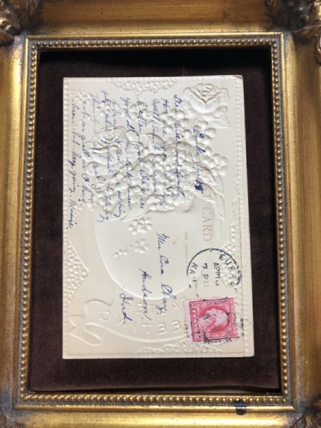 画像4: Postcard 　イースター　薔薇と忘れな草のお花　卵の花瓶　 (4)