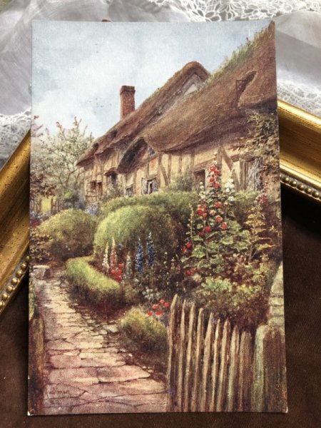 画像2: Postcard   アン・ハサウェイの家 コテージ シェイクスピア (未使用) (2)