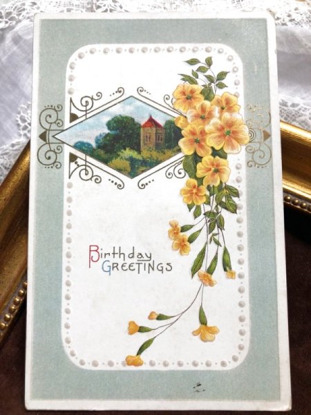 画像2: ▼SALE 500▼　Postcard 　黄色のお花と風景　 (2)