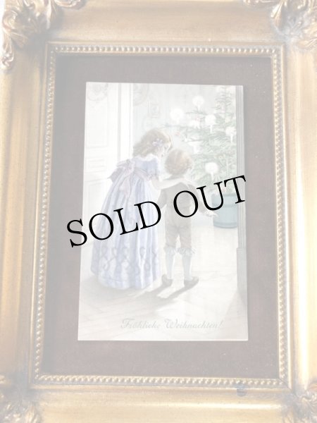 画像3: Postcard　クリスマス　ツリーに驚く男の子　M.M.VIENNE　（未使用） (3)