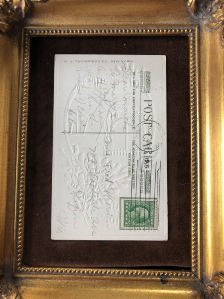 画像3: Postcard クリスマス ツリーのある家とヤドリギ  (3)