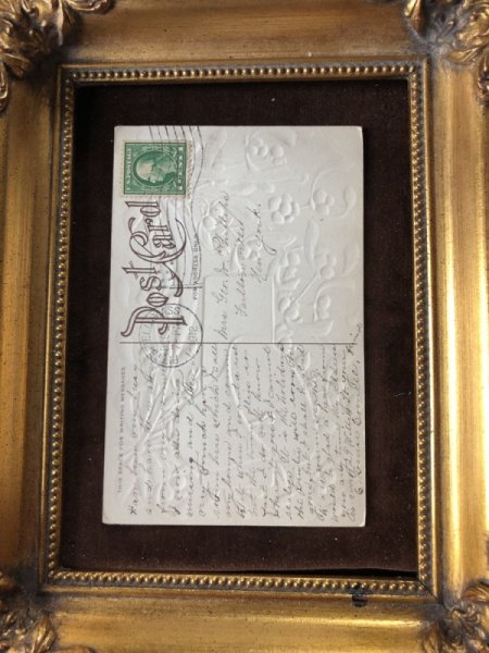 画像3: Postcard クリスマス ヤドリギとベル アメリカ1912年 (3)