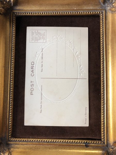 画像4: Postcard　羽帽子の女性　（未使用） (4)