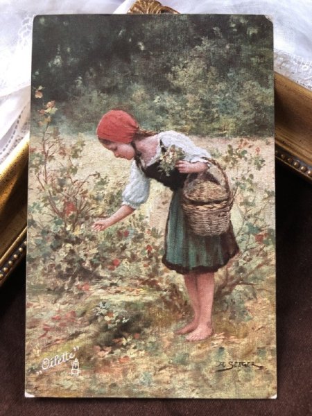 画像2: Postcard　赤ずきんちゃん  1916年 (2)