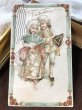 画像2: Postcard　バレンタイン　ドレスの女の子と男の子　アメリカ1903年 (2)