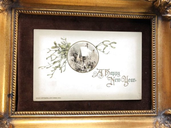 画像2: ▼SALE 500▼ Postcard クリスマス ヤドリギ  (2)