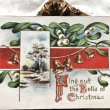 画像1: Postcard　クリスマス　ヤドリギとベル　アメリカ1912年 (1)