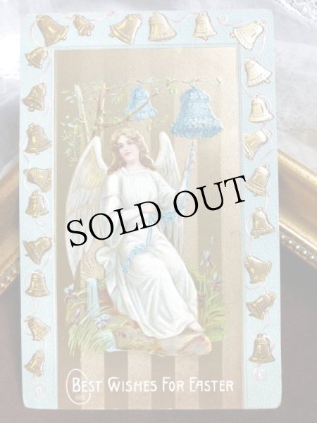 画像2: Postcard　イースター　ベルを鳴らす天使　（未使用） (2)