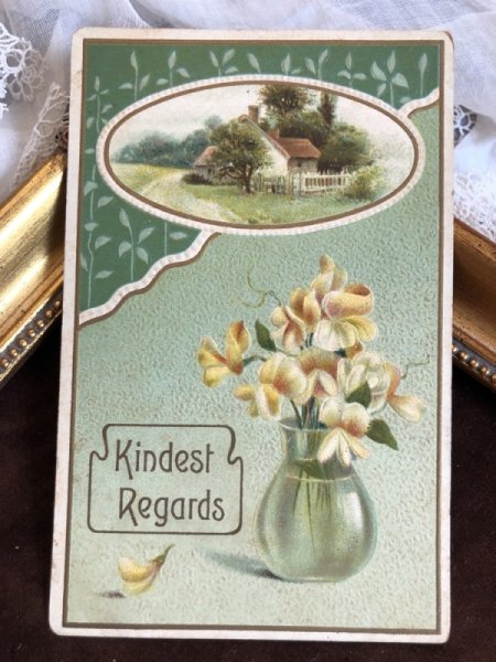 画像2: ▼SALE 500▼ Postcard 花瓶のお花  (2)