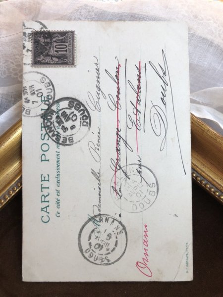 画像3: Postcard　月夜に音楽を奏でる猫たち　トランペット　笛　Helena Maguire　フランス1901年 (3)