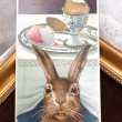 画像1: Postcard 　イースター　エッグスタンドの卵とウサギさん (1)