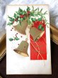 画像2: Postcard　クリスマス　ホーリーとヤドリギと３つのベル　Ellen Clapsaddle 1909年   (2)