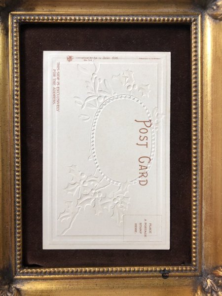 画像3: Postcard クリスマス 天使 ヤドリギとホーリー Ellen Clapsaddle  (3)