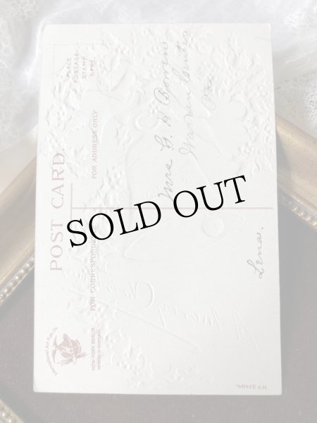 画像3: Postcard　クリスマス　ホーリーと金色のベル　Ellen Clapsaddle   (3)