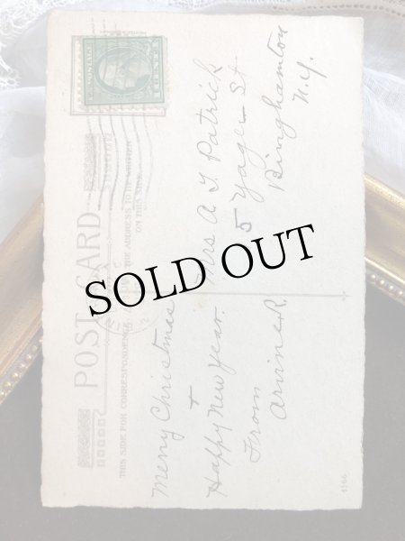 画像3: Postcard　クリスマス　雪景色　ホーリー　アメリカ1923年 (3)