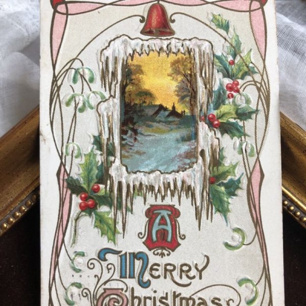 画像2: ▼SALE 500▼ Postcard クリスマス アメリカ1912年 (2)