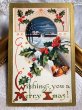 画像2: ▼SALE 500▼ Postcard　クリスマス　ベルとホーリー (2)