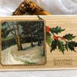 画像1: ▼SALE 500▼ Postcard　クリスマス　ホーリーと雪景色　 (1)