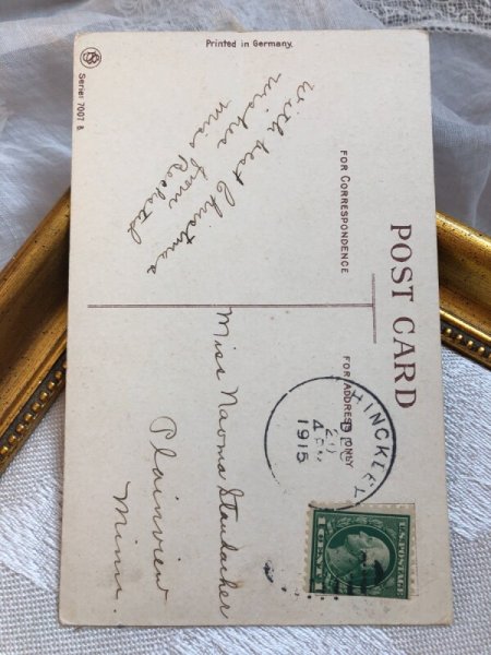 画像4: ▼SALE 500▼ Postcard クリスマス ホーリーとベル リボン  (4)