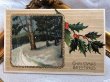 画像2: ▼SALE 500▼ Postcard　クリスマス　ホーリーと雪景色　 (2)