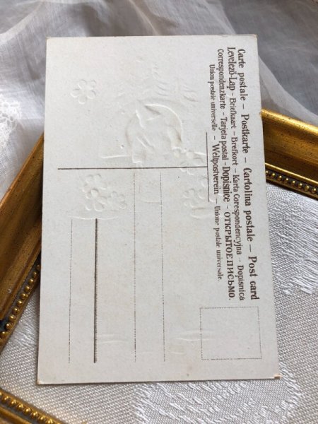 画像4: Postcard クリスマス キノコの中からご挨拶 ノーム妖精 (未使用) (4)