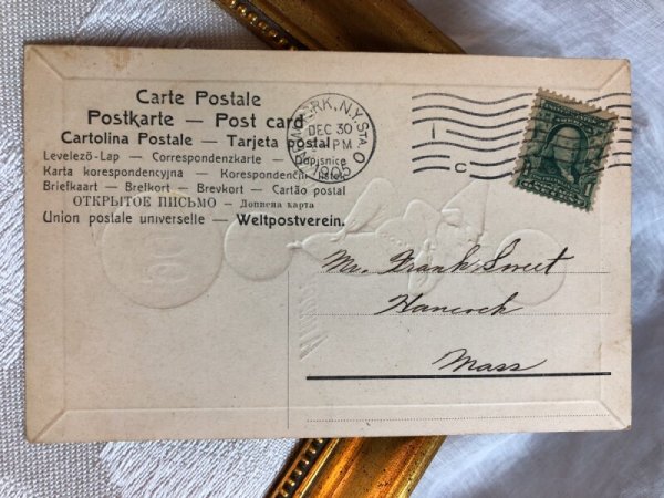 画像3: Postcard  新年祝い　サーカスの豚さん　曲芸師　1905年 (3)