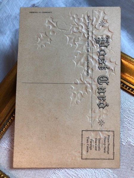 画像4: Postcard  新年祝い キジトラ猫 Helena Maguire (未使用) (4)