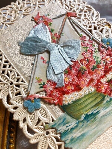 画像4: Postcard　お花のヨット　レース　フランス　 (4)