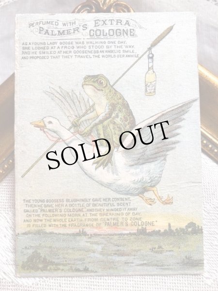 画像1: Trade card　香水を持って旅をするガチョウとカエル (1)