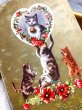 画像2: Postcard  猫の軽業師　ハート　Helena Maguire (2)