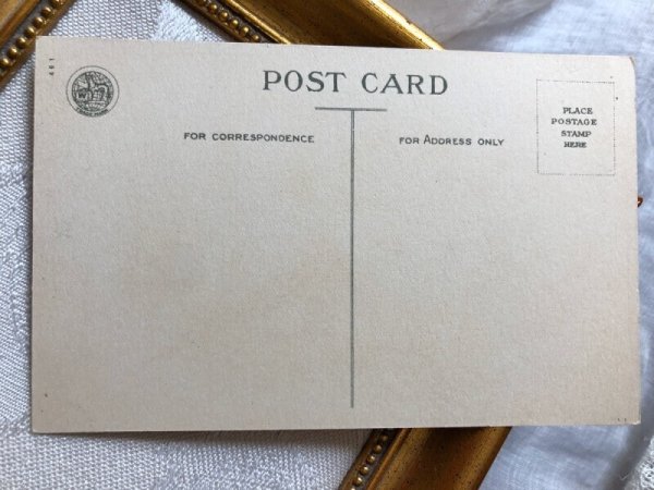 画像3: Postcard  イースター 花束と傘を持ったウサギさん Ellen Clapsaddle (未使用) (3)