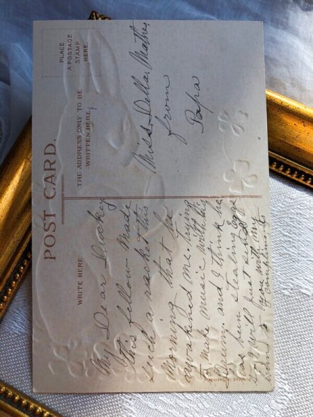 画像2: Postcard  イースター ドラムをたたくウサギさん 太鼓 Ellen Clapsaddle  (2)