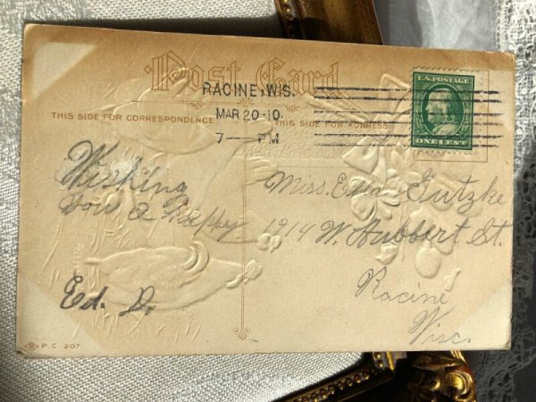 画像2: ▼SALE500▼ Postcard イースター 四羽のニワトリ  (2)