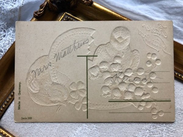 画像2: Postcard  イースター ヒヨコとスズランのお花  (2)
