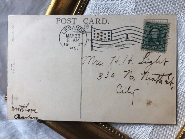 画像3: Postcard  イースター 十字架と天使 スノードロップとスミレのお花 Ernest Nister (3)