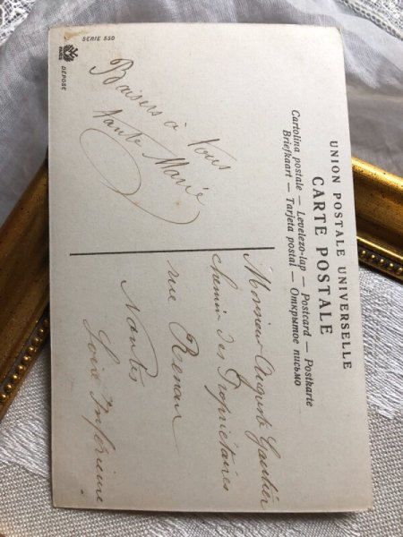 画像3: Postcard  イースターエッグを持つ天使 写真 フランス  (3)