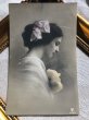 画像1: Postcard 　女性　横顔　写真　スイス1913年 (1)