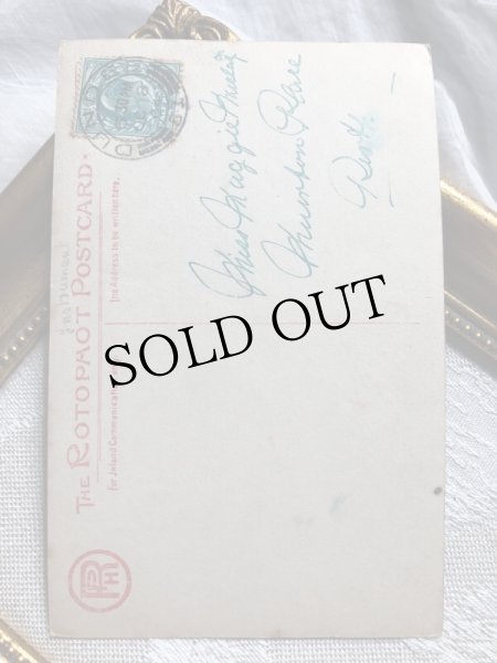 画像3: Postcard 　ハープ（竪琴）と女性　イギリス1904年 (3)