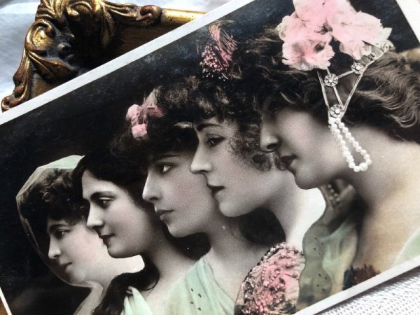 画像2: Postcard 　ルートランジェ　フランス　女優5人　（未使用） (2)