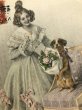 画像3: Postcard　花束を持つ犬と女の子　H.Shubert　M.M.VIENNE (3)