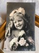 画像1: Postcard　ピンク色のリボンの女の子　アメリカ1903年 (1)