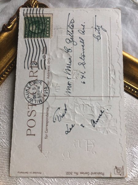 画像4: Postcard 　黒板の文字を消す子ども　F.Brundage　ブランデージ (4)