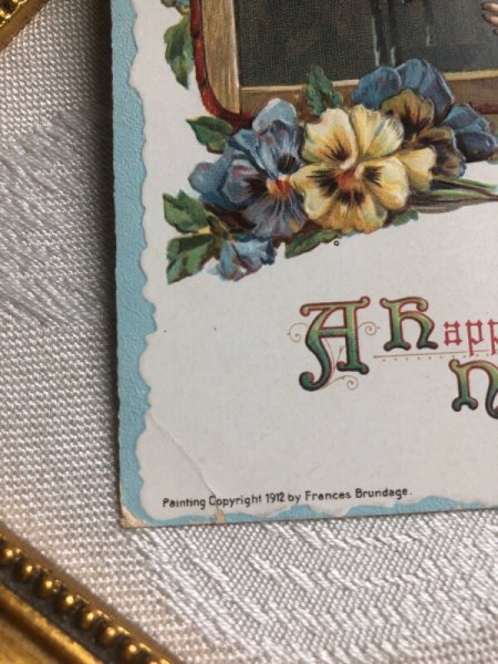 画像3: Postcard 　黒板の文字を消す子ども　F.Brundage　ブランデージ (3)