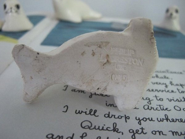 画像5: Vintage  イギリス製　Philip Laureston　白アザラシ　大 (5)