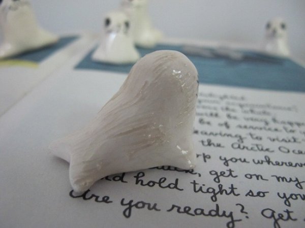 画像3: Vintage  イギリス製　Philip Laureston　白アザラシ　小 (3)