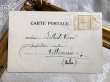 画像2: Postcard 　金貨の袋と豚さん　四葉のクローバー　1904年 (2)